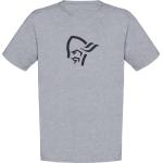 Norrona - T-Shirt aus Bio-Baumwolle - /29 Cotton Viking T-Shirt M Grey Melange/Caviar für Herren aus Baumwolle - Größe M - Grau
