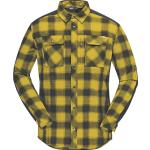 Gelbe Norrona svalbard Outdoor-Hemden aus Flanell für Herren Größe XS für den für den Herbst 