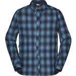 Indigofarbene Norrona Tamok Outdoor-Hemden mit Reißverschluss für Herren Größe S für den für den Herbst 