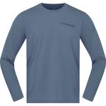 Norrona - Wander-T-Shirt mit langen ärmeln - Femund Tech Long Sleeve M'S Vintage Indigo blue für Herren - Größe M - Blau