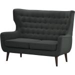 Schwarze Moderne Norrwood Zweisitzer-Sofas aus Stoff Breite 100-150cm, Höhe 100-150cm, Tiefe 50-100cm 2 Personen 