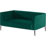 Dunkelgrüne Norrwood Zweisitzer-Sofas aus Samt Breite 100-150cm, Höhe 50-100cm, Tiefe 50-100cm 2 Personen 