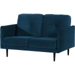 Dunkelblaue Moderne Norrwood Zweisitzer-Sofas aus Samt Breite 100-150cm, Höhe 50-100cm, Tiefe 50-100cm 2 Personen 