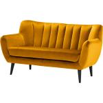 Senfgelbe Norrwood Zweisitzer-Sofas aus Samt Breite 0-50cm, Höhe 150-200cm, Tiefe 50-100cm 2 Personen 