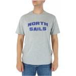Reduzierte Graue Kurzärmelige North Sails Rundhals-Ausschnitt T-Shirts aus Baumwolle maschinenwaschbar für Herren Größe S 