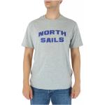 Reduzierte Graue Kurzärmelige North Sails Rundhals-Ausschnitt T-Shirts aus Baumwolle maschinenwaschbar für Herren Größe XL 