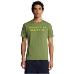 North Sails, Organisches T-Shirt mit Rundhalsausschnitt und kurzen Ärmeln Green, Herren, Größe: M
