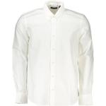 Reduzierte Weiße Bestickte Casual Langärmelige North Sails Button Down Kragen Langarm-Poloshirts mit Knopf aus Baumwolle für Herren Größe 3 XL 