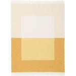 Gelbe Minimalistische Wolldecken & Plaids aus Wolle 130x170 