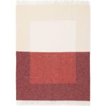 Rote Minimalistische Wolldecken & Plaids aus Wolle 130x170 