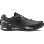 Schwarze NorthWave Gore Tex MTB Schuhe aus PU winddicht Größe 46 