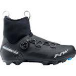 Schwarze NorthWave Celsius Gore Tex MTB Schuhe mit Koala-Motiv aus Neopren mit Reflektoren für den für den Winter 