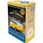 Bunte Retro Nostalgic Art Volkswagen / VW Bulli / T1 Kaffeedosen mit Kaffee-Motiv lebensmittelecht 