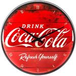 Rote Retro Nostalgic Art Coca Cola Antike Wanduhren & Vintage Wanduhren 