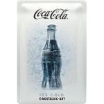 Weiße Nostalgic Art Coca Cola Blechschilder 