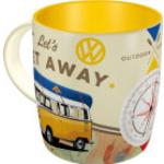 Bunte Nostalgic Art Volkswagen / VW Bulli / T1 Kaffeetassen-Sets aus Keramik spülmaschinenfest 4-teilig 