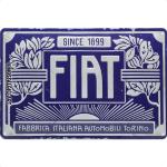 Reduzierte Retro Nostalgic Art FIAT Blechschilder DIN A4 aus Metall 