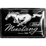 Schwarze Retro Nostalgic Art Ford Mustang Blechschilder 