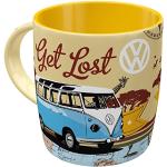 Reduzierte Retro Nostalgic Art Volkswagen / VW Bulli / T1 Kaffeebecher aus Keramik mikrowellengeeignet 