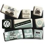 Bunte Retro Nostalgic Art Volkswagen / VW Bulli / T1 Magnettafeln & Magnetwände 9-teilig 