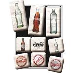 Bunte Retro Nostalgic Art Coca Cola Kühlschrankmagnete 9-teilig 