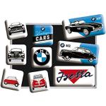 Bunte Retro Nostalgic Art BMW Merchandise Kühlschrankmagnete 9-teilig 