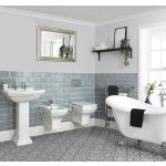 Weiße Hudson Reed Wand-WCs aus Keramik 