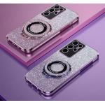 Violette Samsung Galaxy Note20 Ultra Cases Art: Bumper Cases Schlicht aus Silikon mit Schutzfolie für Damen 