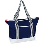 Blaue Maritime Strandtaschen & Badetaschen für Damen klein 