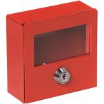 Notschlüsselkasten, mit Glasscheibe, rot, ohne Einschlagstift