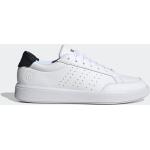 Weiße adidas Court Vegane Herrensportschuhe mit Schnürsenkel in Normalweite Größe 42 