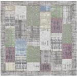 Bunte Moderne Novel Quadratische Patchwork Teppiche aus Textil 200x200 