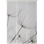 Weiße Novel Schiebegardinen & Schiebevorhänge mit Blumenmotiv aus Textil transparent 3-teilig 