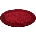 Rote Novel Runde Runde Hochflorteppiche 160 cm aus Polypropylen schmutzabweisend 