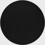 Schwarze Unifarbene Novel Runde Hochflorteppiche 120 cm aus Textil 