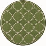 Grüne Moderne Novel Runde Runde Teppiche 150 cm aus Polypropylen 
