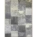Graue Novel Runde Patchwork Teppiche 200 cm aus Textil 