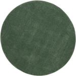 Grüne Unifarbene Moderne Novel Runde Webteppiche 120 cm aus Polypropylen 