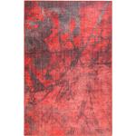 Rote Abstrakt Moderne Novel Rechteckige Webteppiche aus Textil 