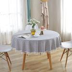 Runde Runde Tischdecken 150 cm aus Baumwolle 