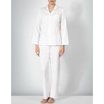 Weiße Novila Damenschlafanzüge & Damenpyjamas aus Baumwolle Größe S 