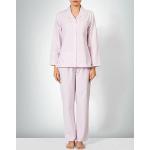 Rosa Karo Novila Pyjamas lang aus Baumwolle für Damen Größe S 