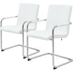 Weiße Now! by Hülsta Freischwinger Stühle mit Armlehne Breite 50-100cm, Höhe 50-100cm, Tiefe 50-100cm 2-teilig 
