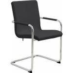Schwarze Now! by Hülsta Freischwinger Stühle aus Kunstleder gepolstert Breite 50-100cm, Höhe 50-100cm, Tiefe 50-100cm 2-teilig 