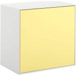Gelbe Palettengarderoben lackiert Breite 50-100cm, Höhe 50-100cm, Tiefe 0-50cm 