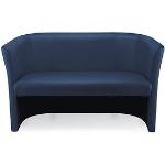 Blaue Nowy Styl Zweisitzer-Sofas aus Leder 2 Personen 
