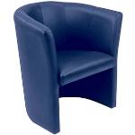 Blaue Nowy Styl Lounge Sessel aus Leder Höhe 0-50cm 