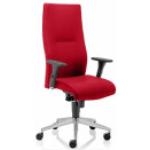 Rote Ergonomische Bürostühle & orthopädische Bürostühle  aus Stoff höhenverstellbar 