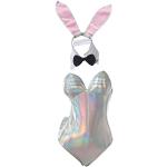Silberne Bunny-Kostüme für Damen 