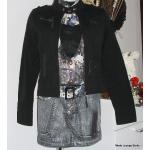 NTS not the same Jacke schwarz black jacket black 38 M, NEU Baumwolle cotton